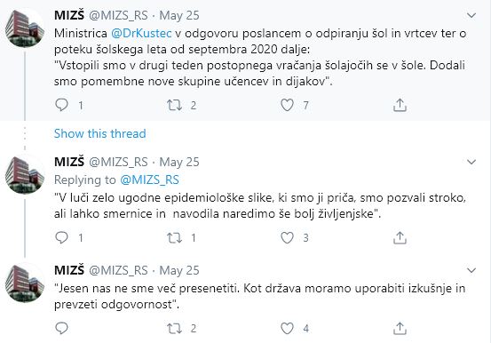 Vračanje otrok v šole
