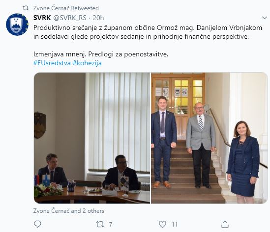 Minister Černač v Ormožu