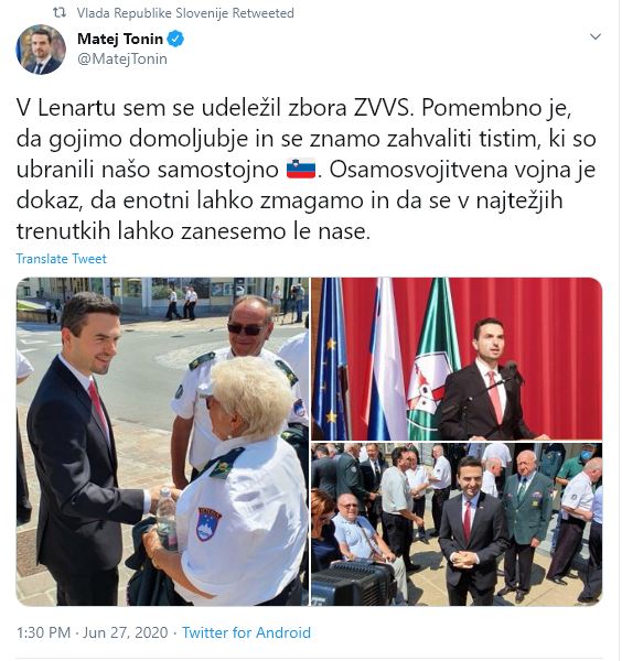 Osamosvojitvena vojna je dokaz, da enotni lahko zmagamo in da se v najtežjih trenutkih lahko zanesemo le nase