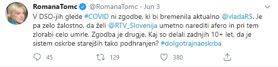 Romana Tomc o DSO