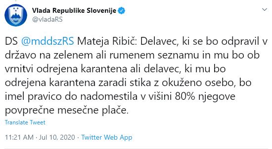 80% nadomestilo plače