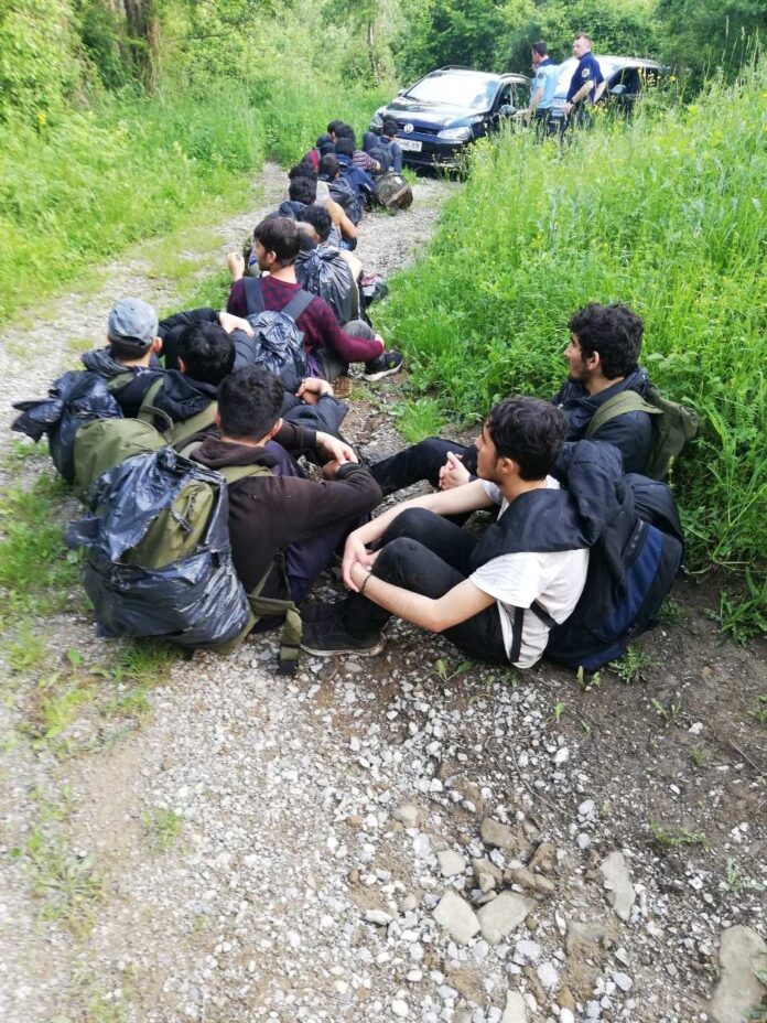 Ilegalni migranti. (foto: Policija)