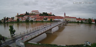 Drava, 17. 5. 2023 (zajetje spletne kamere)